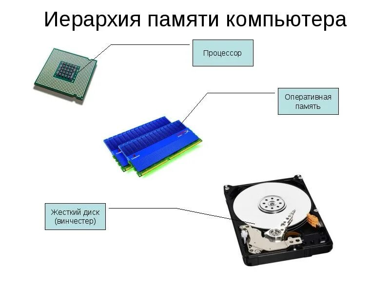 Как называется память жесткого диска. Оперативная память и жесткий диск. обозначение процессора и жесткого диска. внешняя память компьютера жёсткий диск кэш память оперативная память. внутренняя память называется hdd.