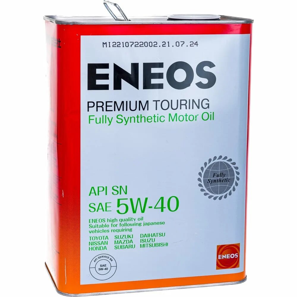 ENEOS Premium Touring SN 5w-40. 8809478942162 ENEOS. Моторное масло ENEOS Premium Touring SN 5w-40 4 л. ENEOS Premium Touring SN 5w40 4л артикул.