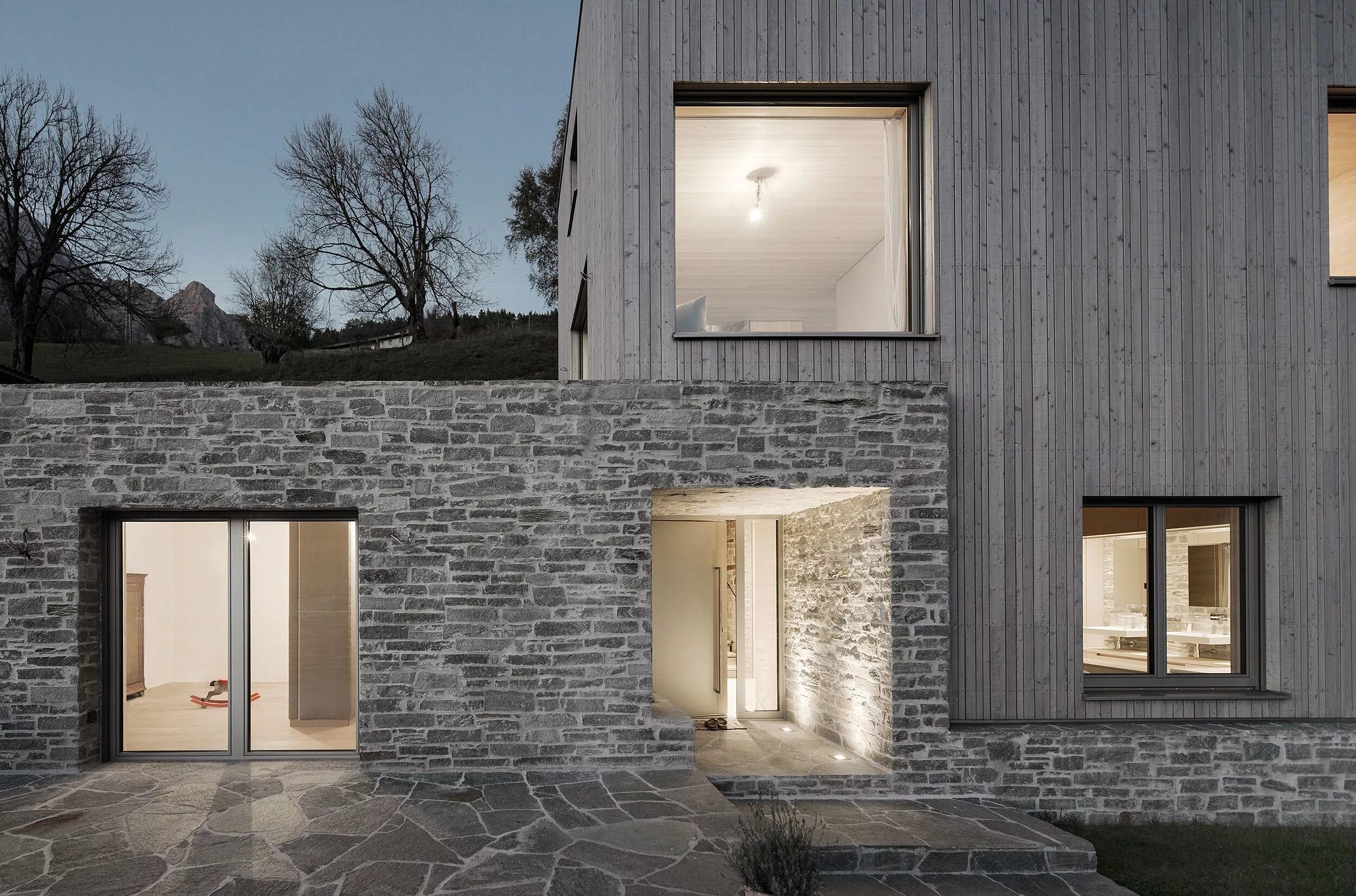 Waasmunster House, in 2025 Concrete block house, Industrial house, Concrete hous