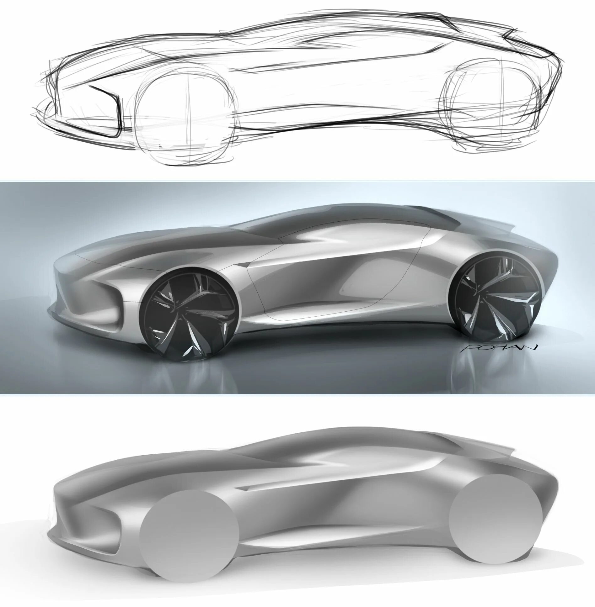 Бугатти Concept Sketches. Промышленный дизайн. Машины будущего. Эскиз автомобиля будущего. Product car