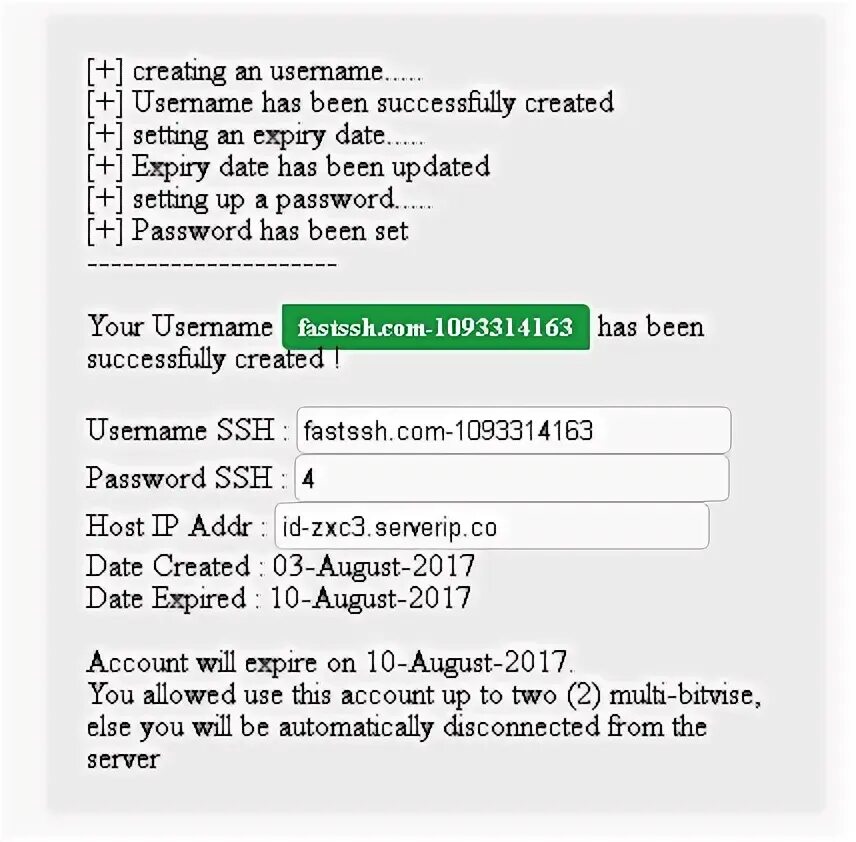 Password has expired