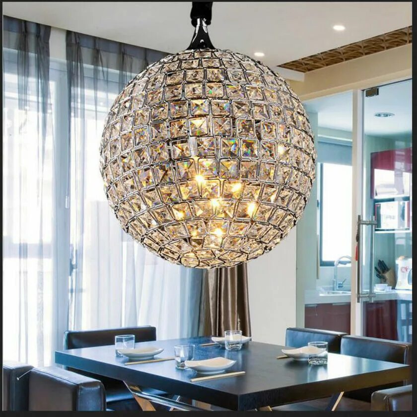 Crystal pendant lamp