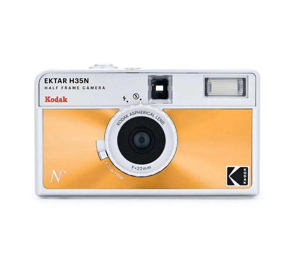 Kodak h35 примеры фото Фотоаппарат пленочный Kodak H35N Ektar Half Frame 35mm Camera Glazed Orange (ора