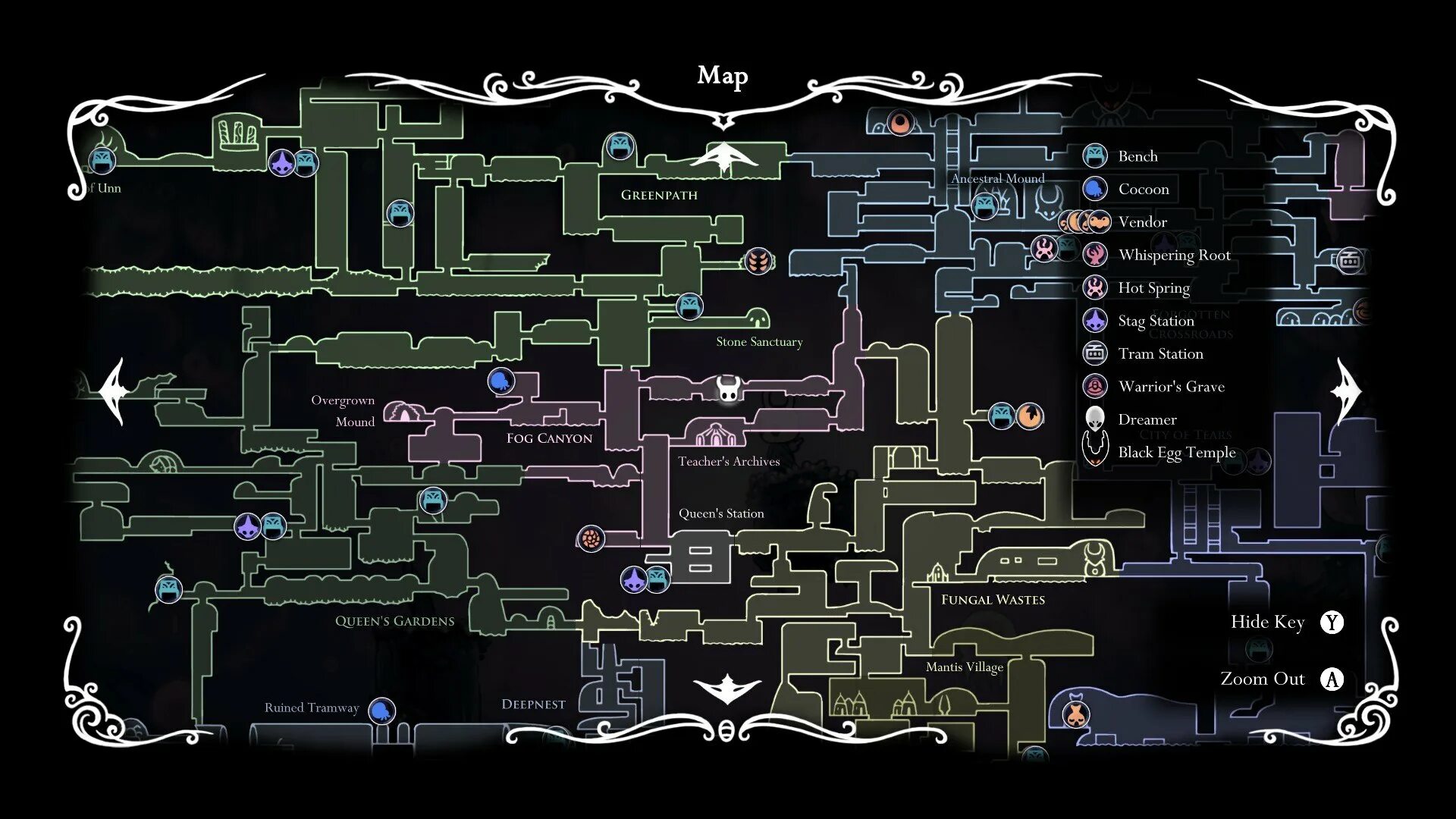 Hollow knight карта. Вокзалы рогачей hollow knight карта. Карта халлоунеста hollow knight. Hollow knight карта. Карта холлоунеста hollow knight.