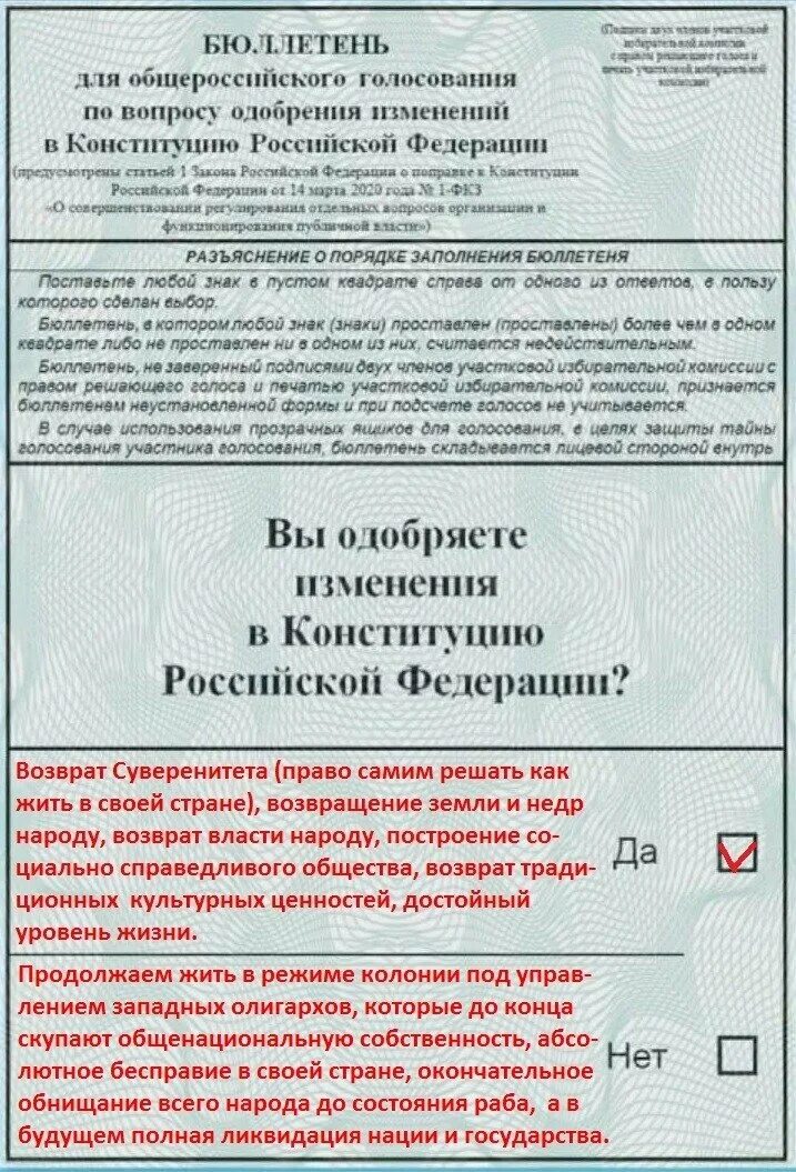 Бюллетень голосования за поправки в Конституцию. Бюллетень Общероссийское голосование. Бюллетень поправки Конституции 2020. Бюллетень голосования Конституция. Проголосовать поправкам конституции