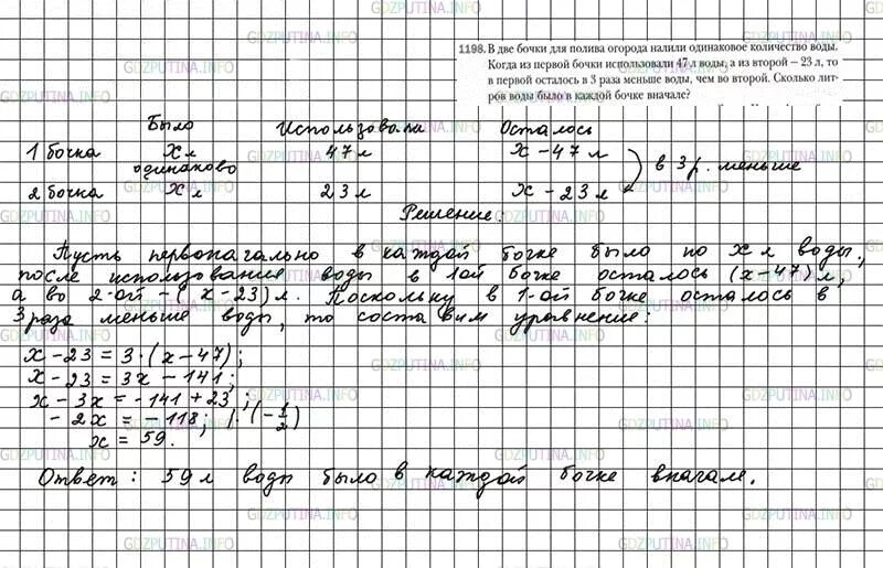 В цистернах было поровну воды. Математика 6 класс Мерзляк 1198. Математика 6 класс Мерзляк номер.