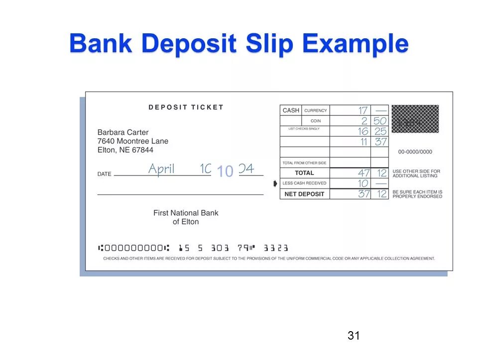 Bank deposit. My Bank deposits. Deposit Bank BSI. Bank slip