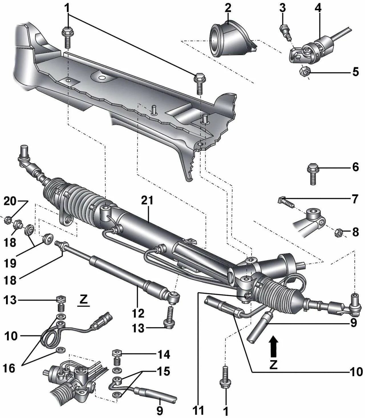 Рулевой механизм Ауди а6 с4. Схема рулевой рейки Ауди а6 с5. Механизм рулевого управления (Ауди 100... Болт клапана рулевой рейки Ауди а6с6. Как крепится рулевая рейка