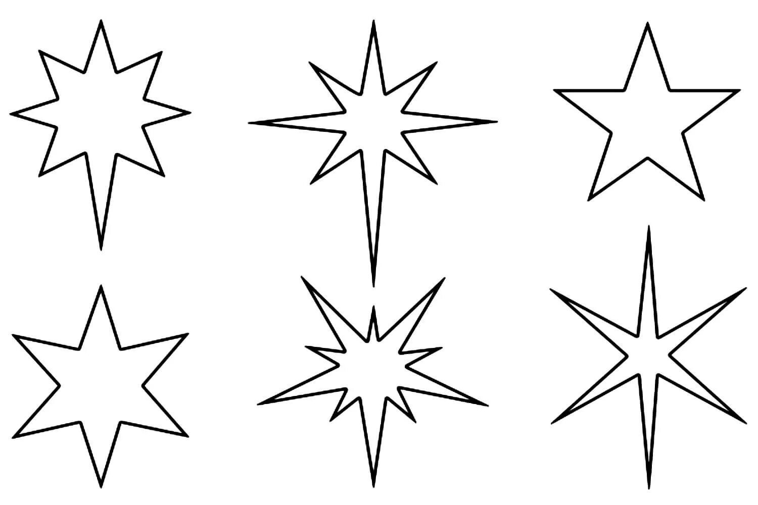 Звезда формат а4 распечатать Star outline images outline of a star clipart 2 Star outline, Outline images, Ou
