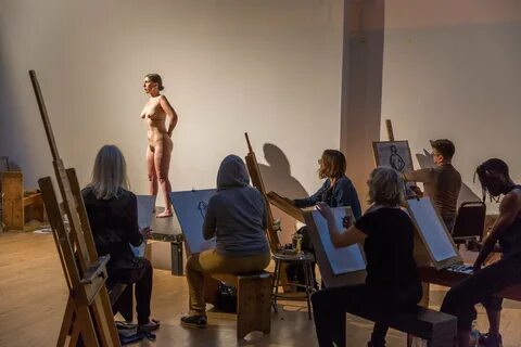 Posing nude for art class