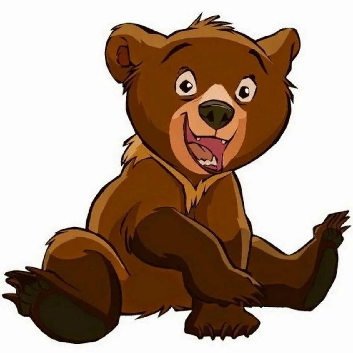 Братец Медвежонок Гризли. Медвежонок мультяшный. Медведь для детей. Медведь рисунок.