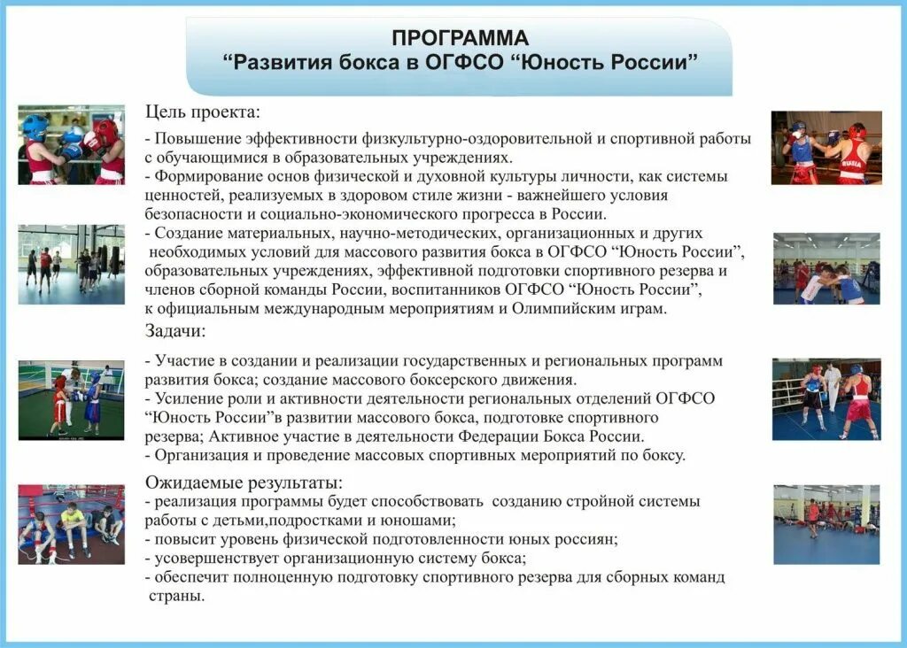 Подготовка к спортивным мероприятиям. Подготовка спортивного резерва. Спортивные организации России. ОГФСО Юность России.