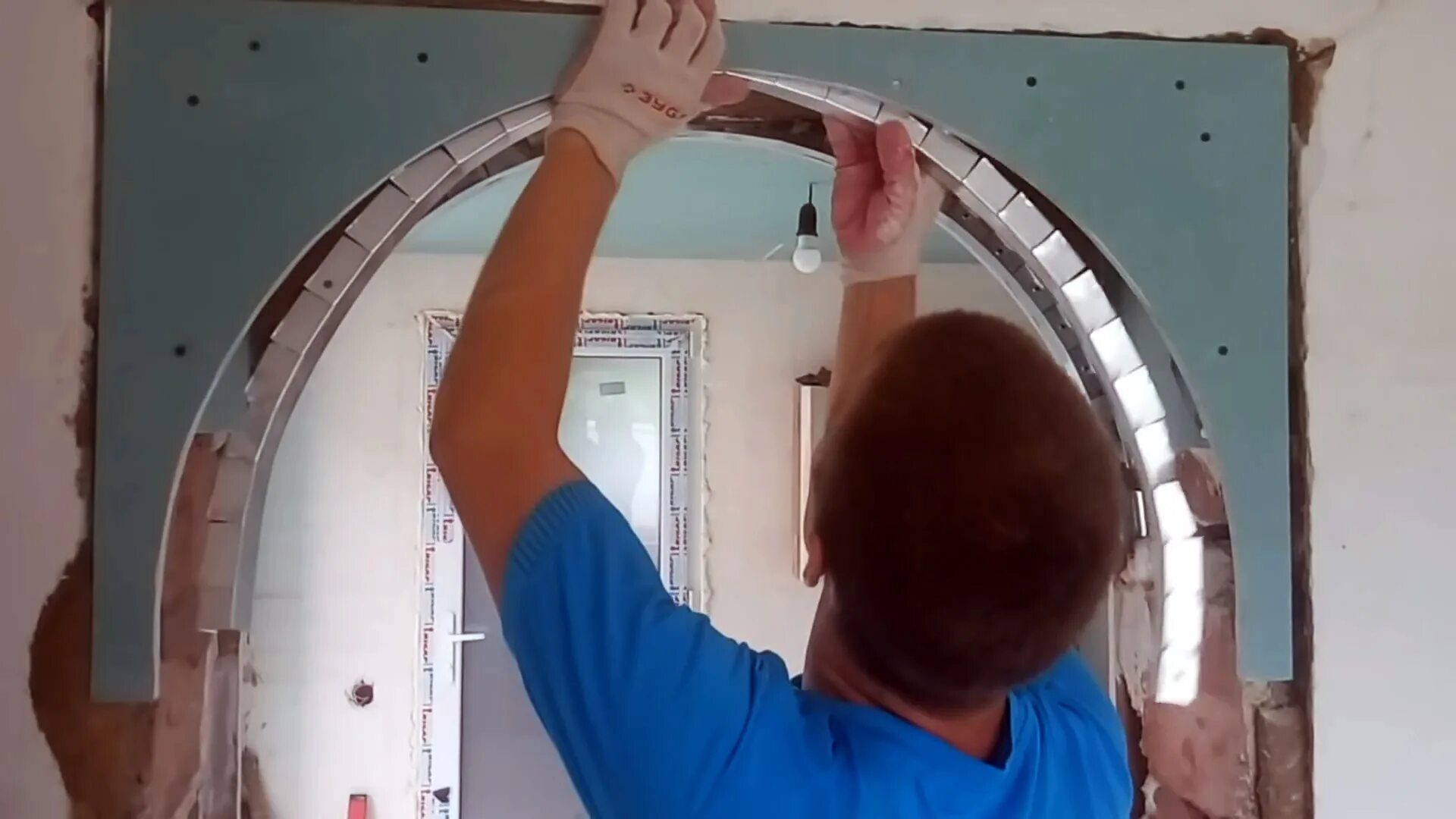 Как сделать арку из гипсокартона в дверном