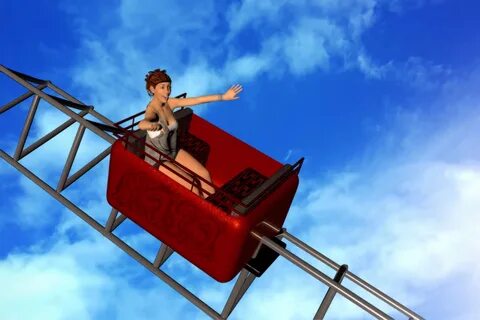 File size: , roller coaster woman theme park picture with tags: roller...