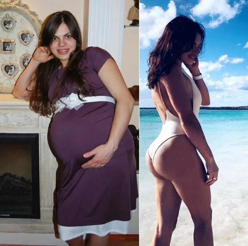 До и после беременности фото. Фигура после родов.