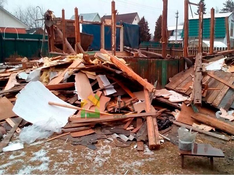 Куда вывозят дом. Removal of construction debris. Строительные и бытовые отходы (инертные). Dismantling debris removal. Демонтаж зданий.