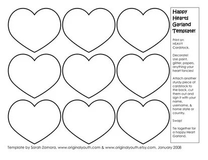 Valentine craft templates