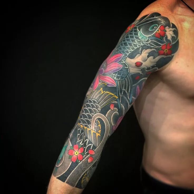 Рукав в японском стиле. Тату японский рукав для мужчин. Irezumi tattoo предплечье. Японские тату. Тату японский рукав для мужчин.