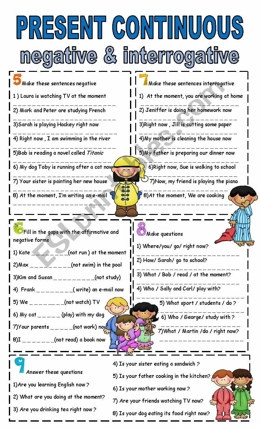 Making positive and negative sentences. Present continuous negativeinterrogative worksheets. present continuous affirmative and negative exercises. презент континиус негатив и интеррогатив. present continuous negative worksheets.
