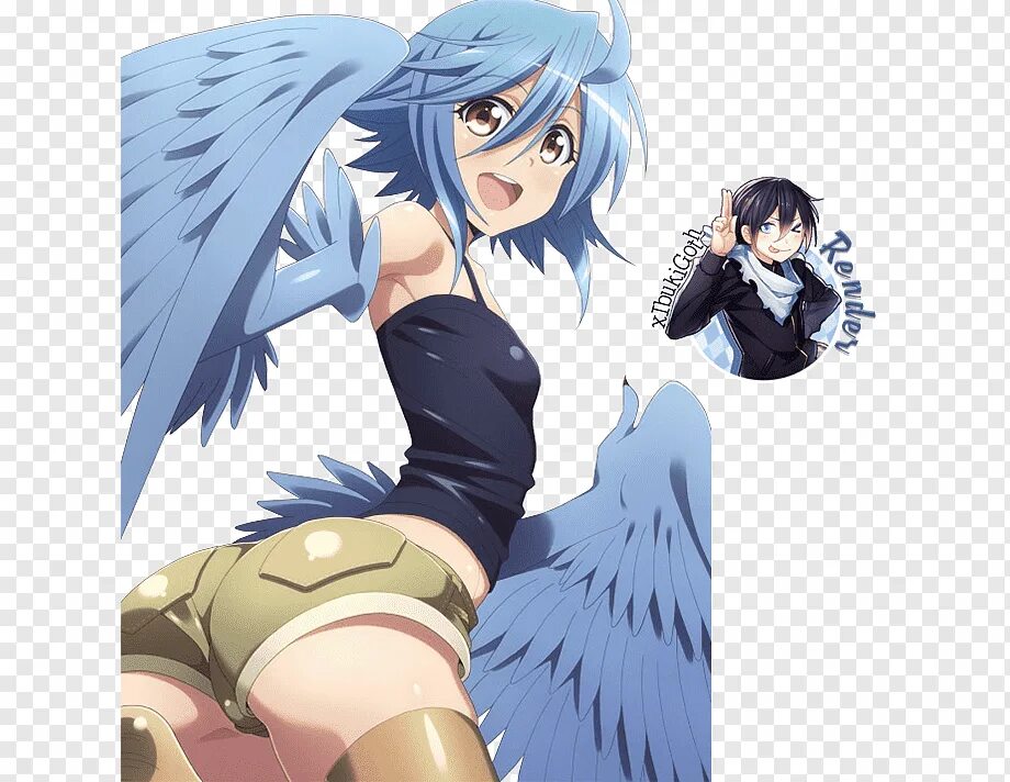 Папи Monster Musume. Папи Гарпия. Папи девушки