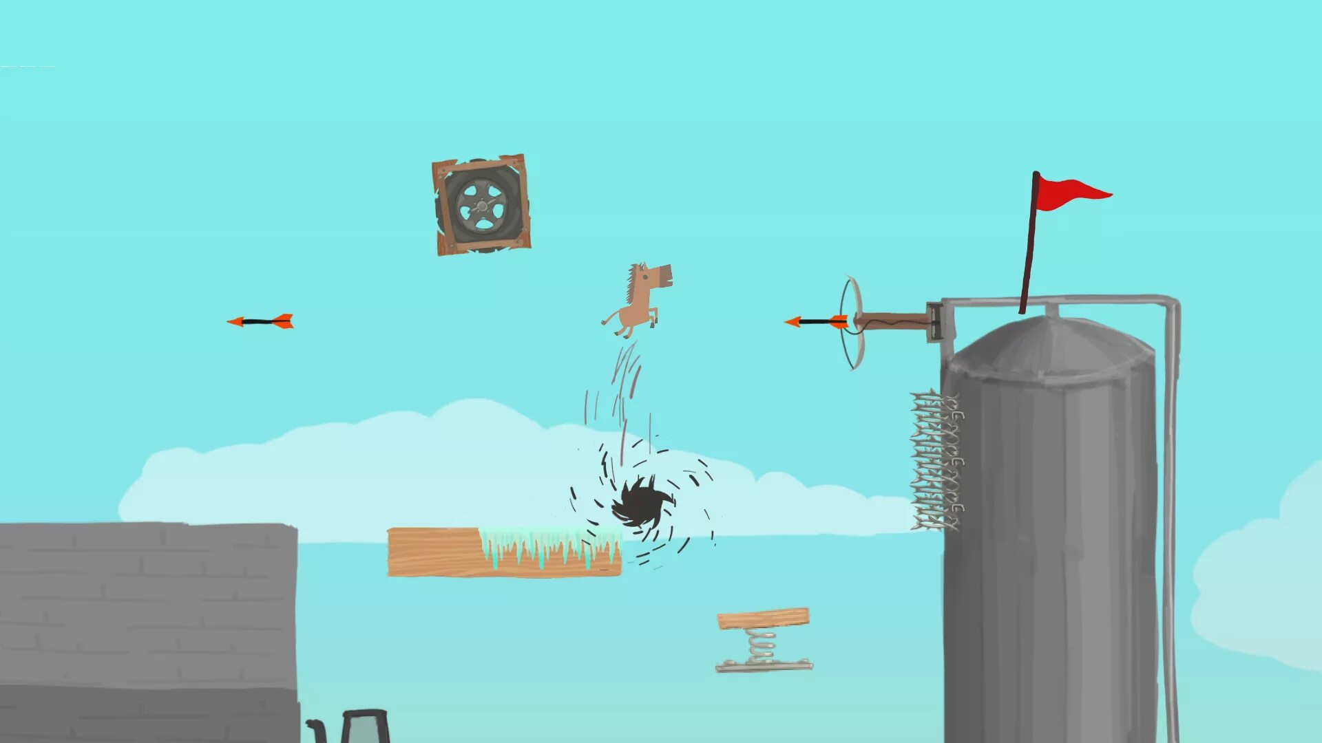 Ultimate chicken horse пиратка по сети. Ультимате чикен хорс. ультимейт чикен форс. ultimate chicken horse freetp. ultimate chicken horse карты.