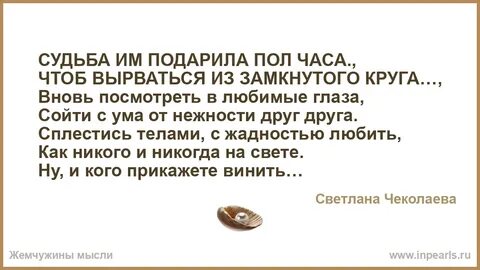 Судьба им подарила полчаса