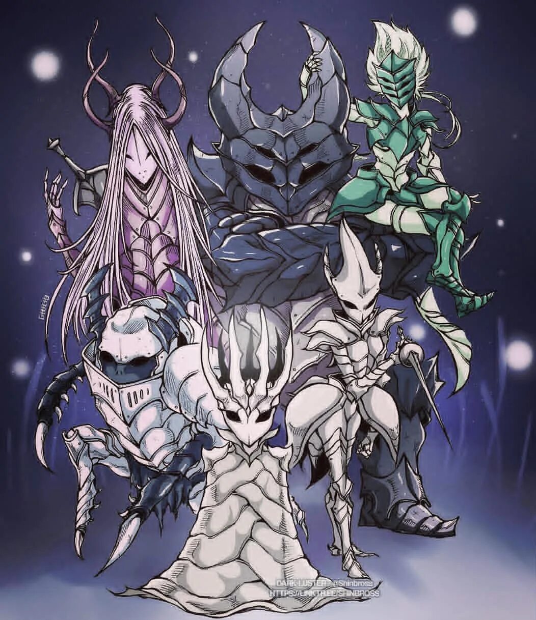 Hollow knight 5 knights