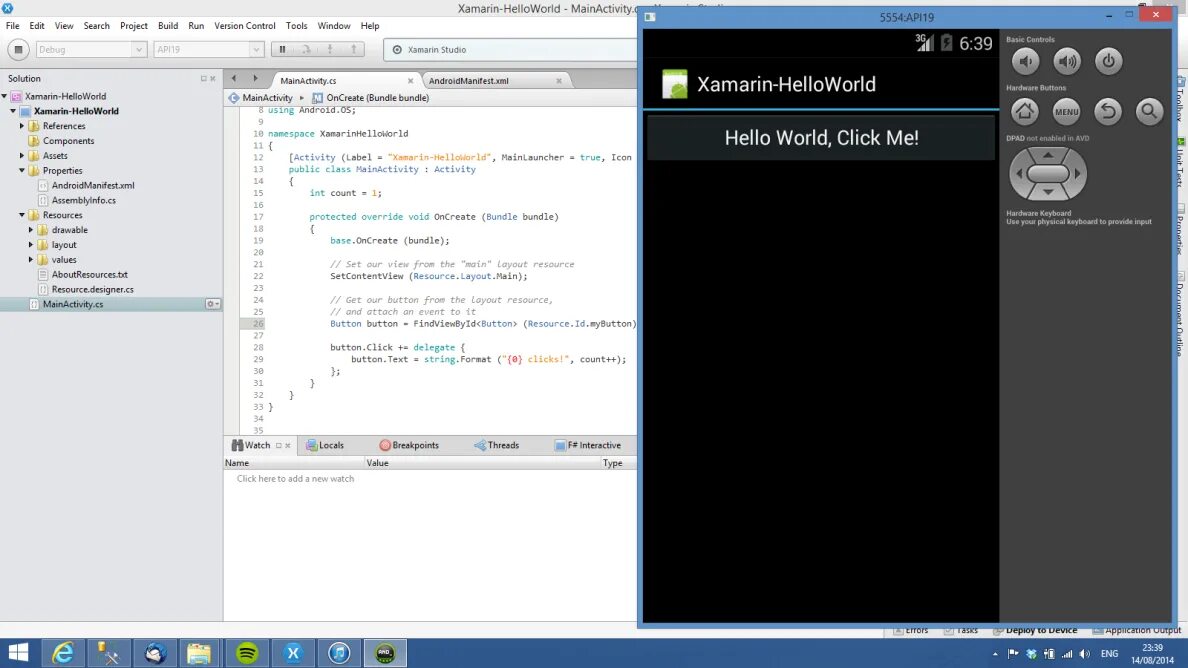 Xamarin код. Xamarin приложения. Hello World. Мобильные приложения на c# примеры. Hello world 2