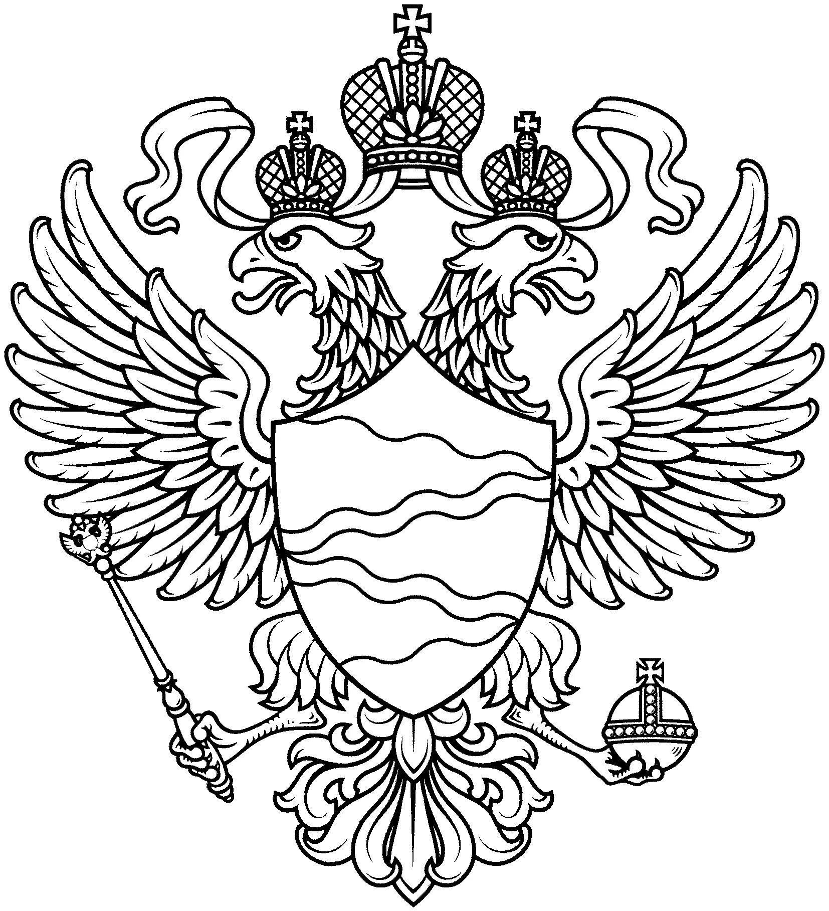 Герб россии фото раскраска Раскраски день герба россии 66 фото