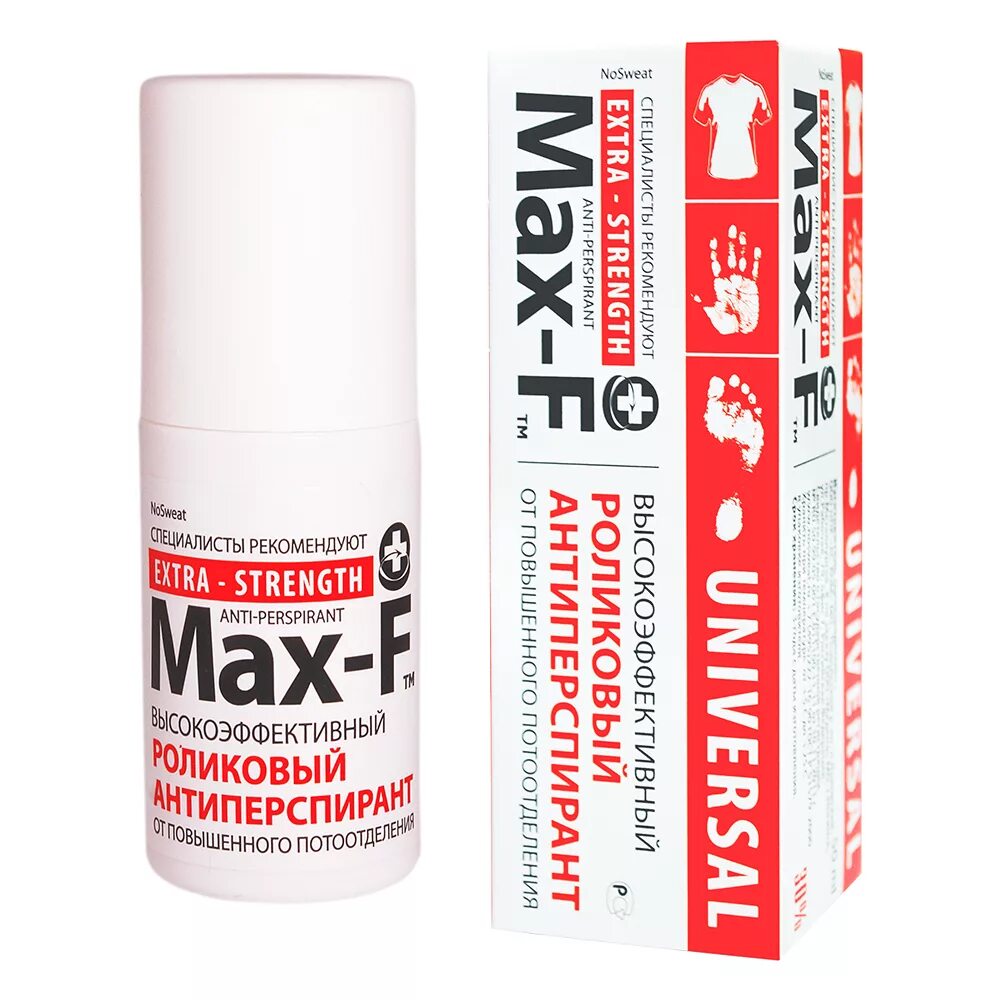 Дезодорант от сильного потоотделения. Max-f антиперспирант NOSWEAT 30%. Universal Max-f NOSWEAT 30% универсальный. Max-f антиперспирант, ролик, Universal 30%. Антиперспирант Max-f NOSWEAT 15 Regular.