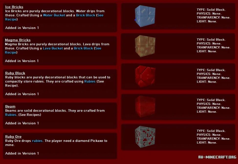 Mine types. 7 layer of hell. ruby block. ruby block minecraft. layers of hell.
