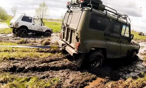Уаз по грязи