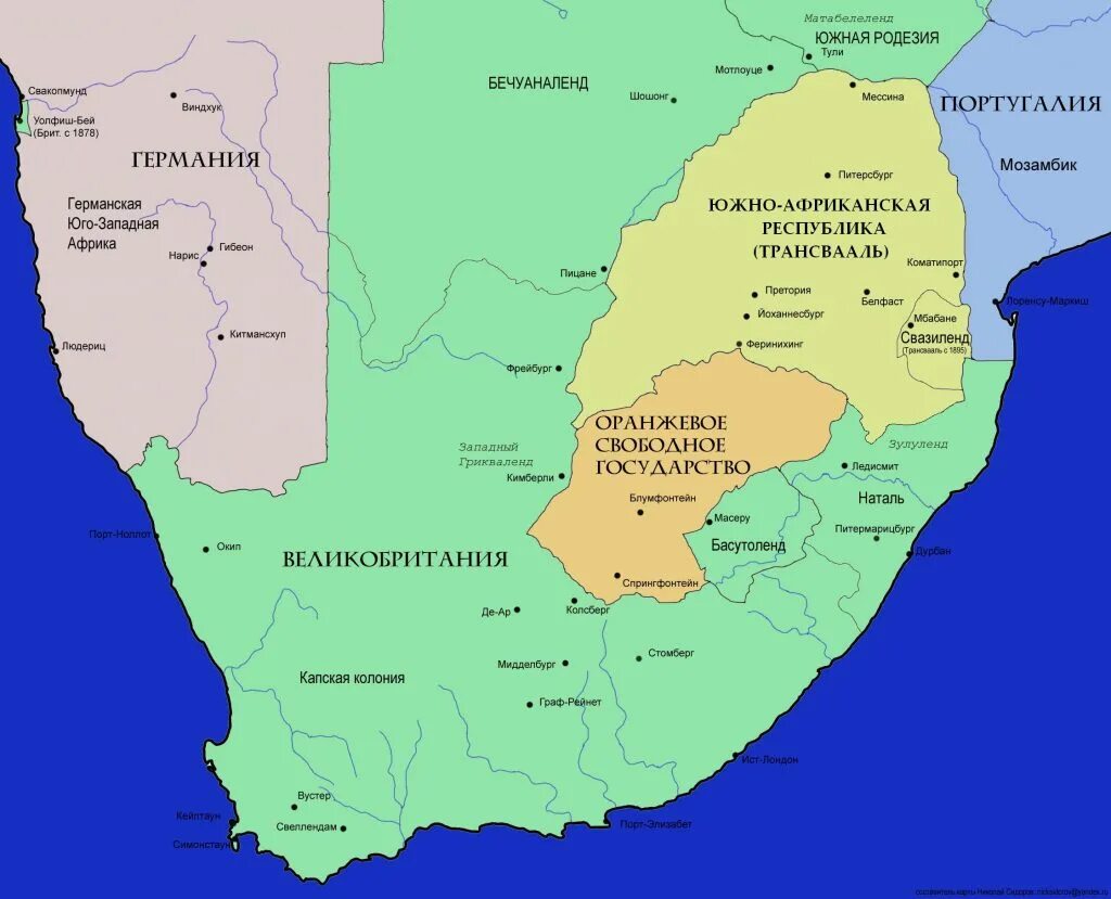 англо-бурская война карта. англо-бурская война (1899-1902гг. трансвааль и оранжевая республика на карте. трансвааль и оранжевая республика на карте. южно африканская республика на карте.