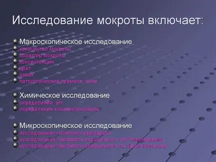 Примеси мокроты