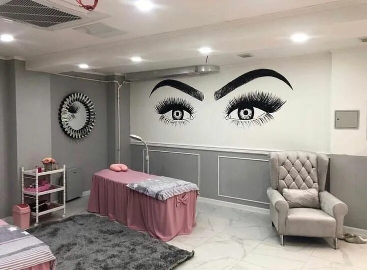 Кабинет для наращивания ресниц дизайн фото Pin en Motivation Decoracion de salon de belleza, Decoración para salón de uñas,