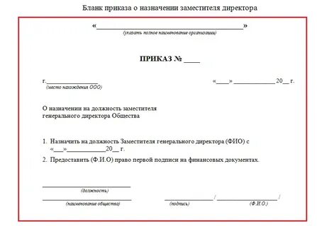 Срок назначения генерального директора