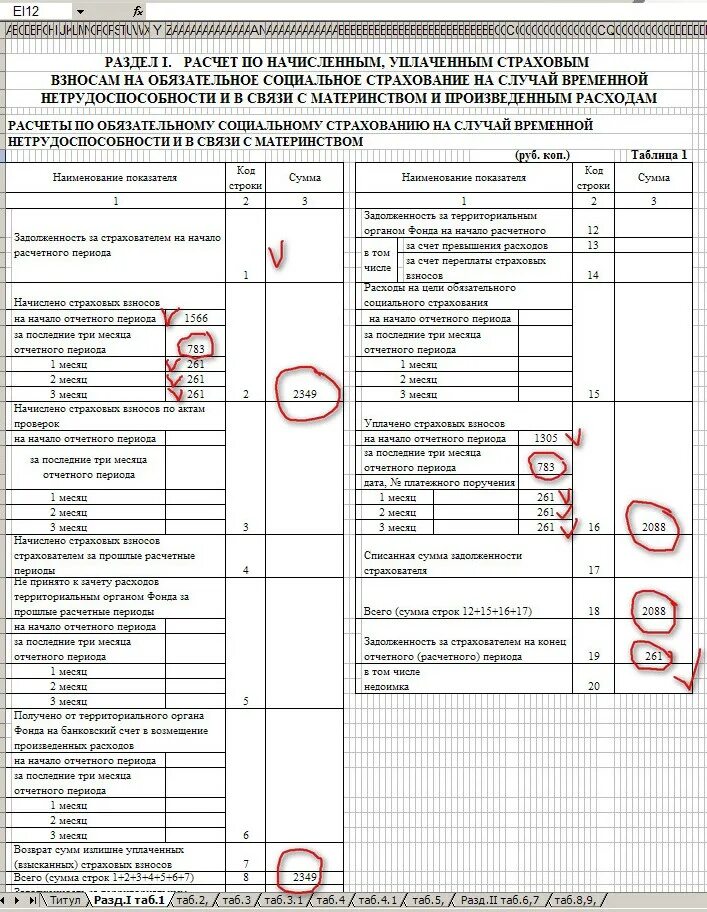 Отчет ФСС. Отчет ФСС образец заполнения. Образец отчета ЕФС. Декларация ФСС.