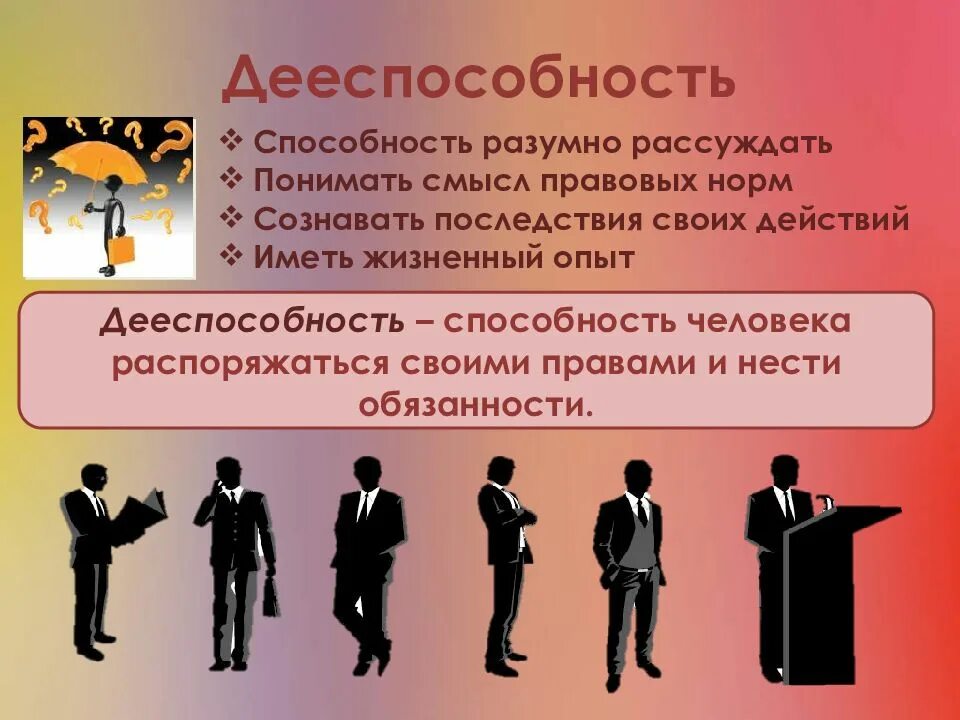 Полной дееспособностью лицо обладает