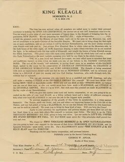 File:Ku Klux Klan (KKK) document issued by George W. Apgar, Realm of New Je...