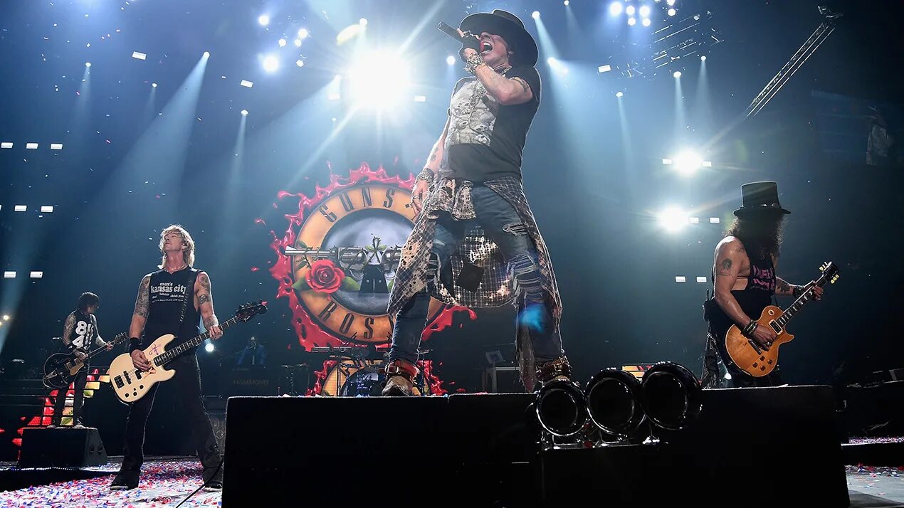 Guns n roses 1920*640. Эксл роуз 2022. Guns n roses world tour. Guns n' roses состав группы. Guns n roses live.