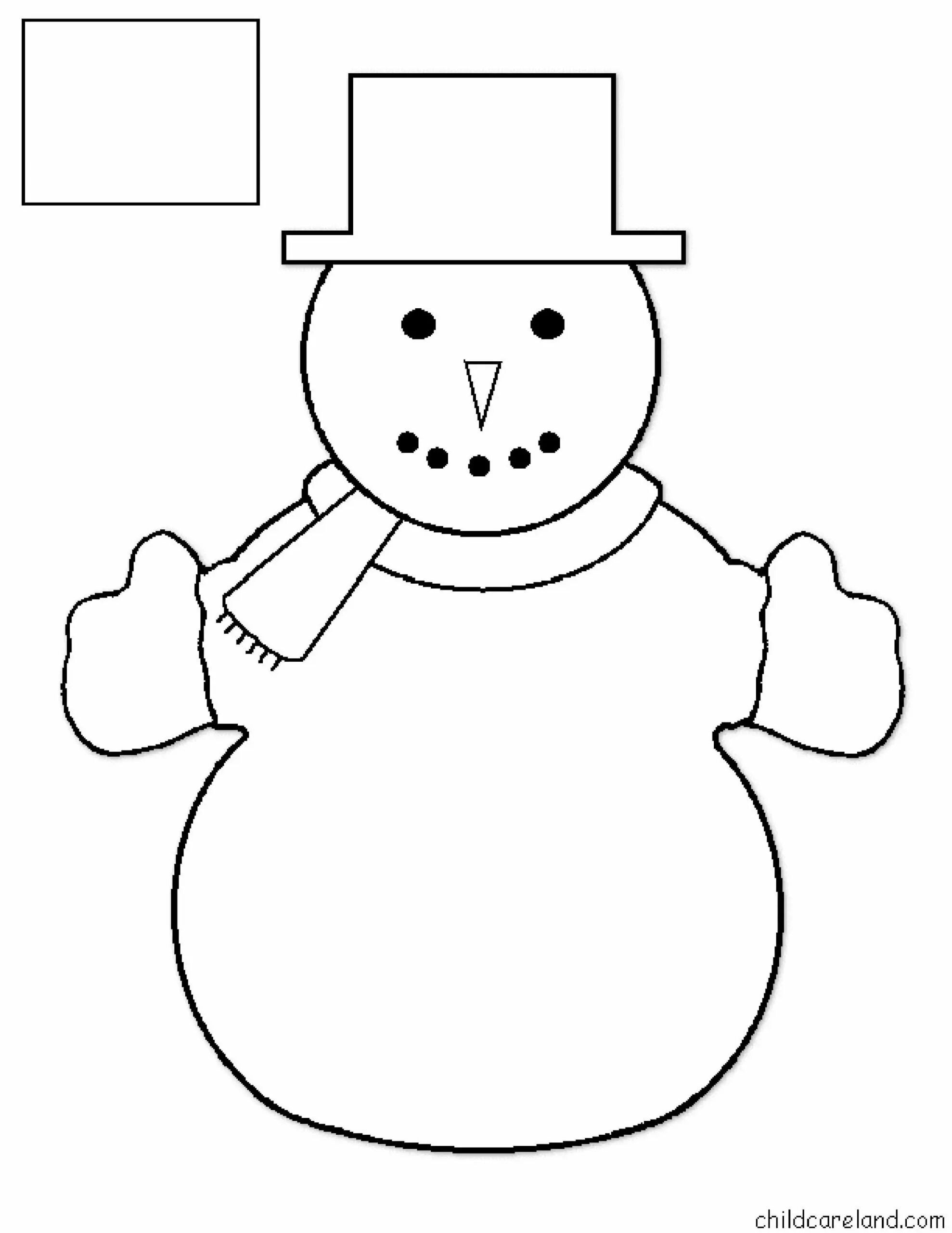 Руки снеговика шаблон для вырезания из бумаги. Снеговик для вырезания. Макет снеговика. Снеговик из бумаги шаблоны. Трафарет объемного снеговика для вырезания.