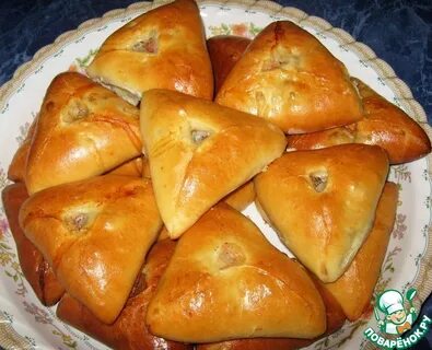 Треугольники на кефире с мясом