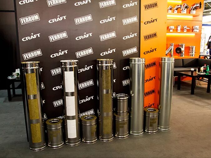 трубы крафт для дымохода. крафт трубы. Craft hf-50 сэндвич 1000 (316/0,8/304/0,5) d 115х200. крафт трубы. трубы крафт для дымохода.