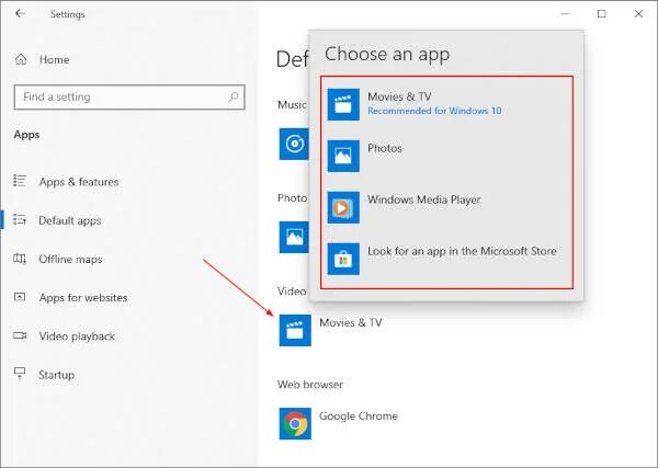 Проигрыватель по умолчанию windows 10. Как сделать видео проигрыватель по умолчанию windows 10. окошко приложения.