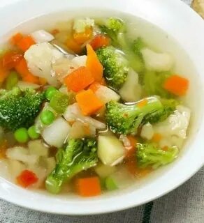 Овощной суп без мяса с капустой