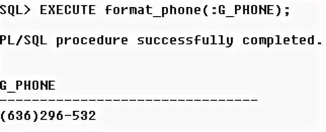 Execute format. Execute format