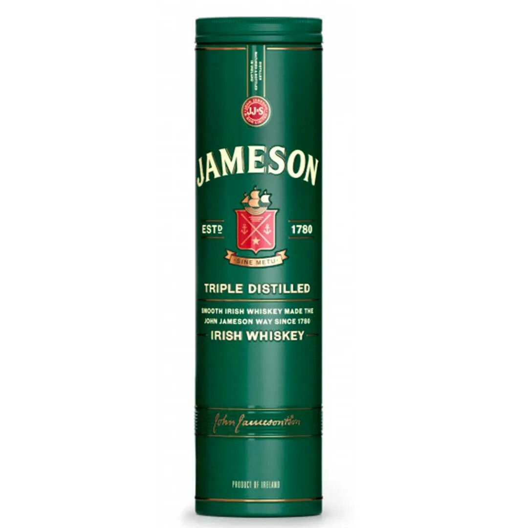 Виски Джемесон, 0.7. Jameson Irish Whiskey 0.7. Виски джемисон 0.7 метал в тубусе. "Jameson", 0.7 л. Джемесон 0.7 цена