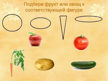 Форма овощей для детей