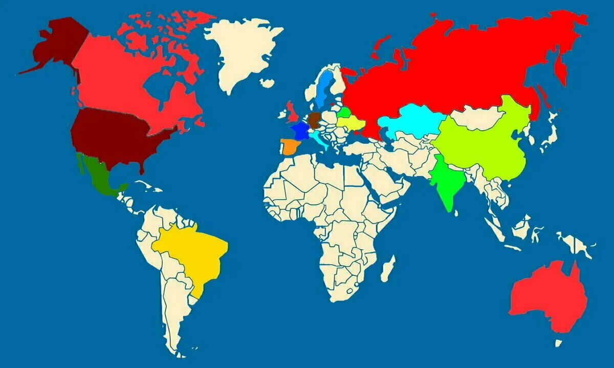 Мировая карта 2023.