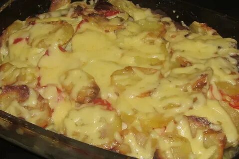 Вкусная запеканка в духовке с картошкой